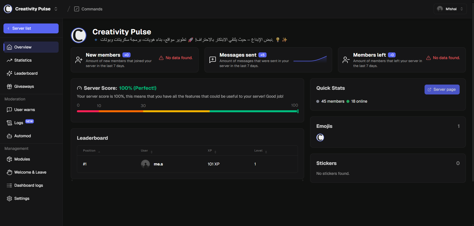 Dashboard